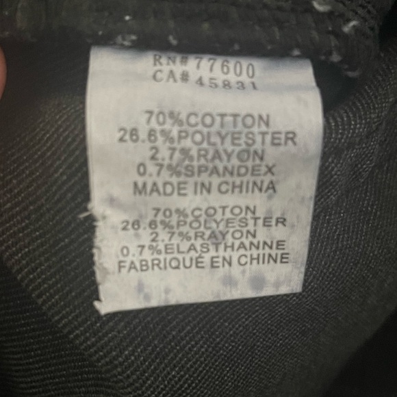 NWT Free People x Sandrine Rose Denim jeans gray, paint splatter fits 26-27” - Picture 8 of 8